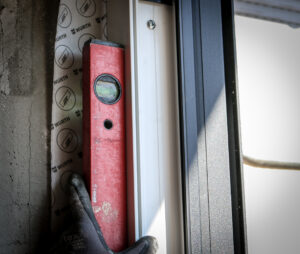 einbau fenster wasserwaage